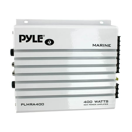 Pyle PLMRA400 4 Ch 400 Watt Waterproof Marine Baot Power Audio Amp Amplifier Pyle PLMRA400 4 Ch 400 Watt Waterproof Marine Baot Power Audio Amp Amplifier